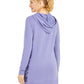 Ideology Moletom longo com capuz feminino estampado roxo tamanho pequeno
