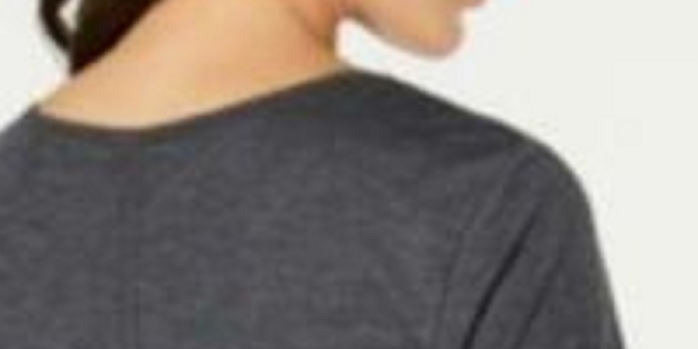 Camiseta feminina Ideology com amarração nas costas, cinza, tamanho médio