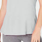 Camiseta feminina Ideology com amarração nas costas, cinza escuro, tamanho extra grande