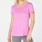 Camiseta feminina Ideology com amarração nas costas, rosa, tamanho extra pequeno