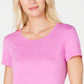 Camiseta feminina Ideology com amarração nas costas, rosa, tamanho extra pequeno