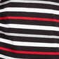 Karen Scott Sport Top Feminino Listrado Manga 3/4 Vermelho Tamanho Extra Pequeno