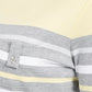Karen Scott Sport Top Feminino Listrado Manga 3/4 Amarelo Tamanho Extra Pequeno