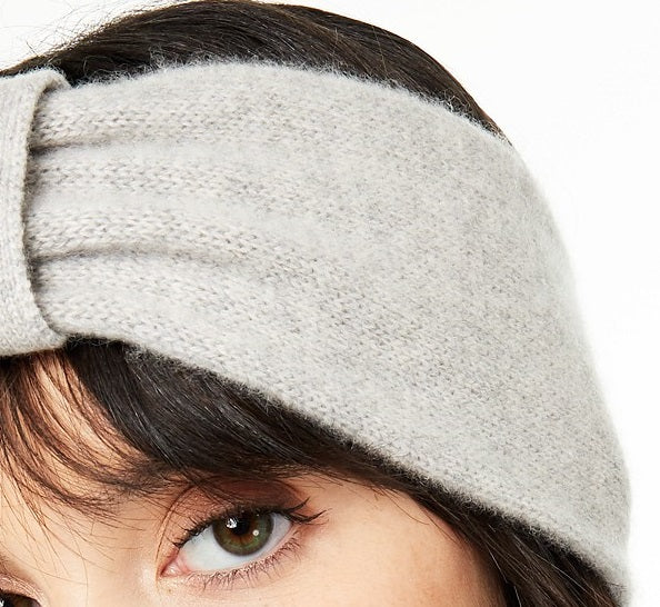 Faixa de cabeça de cashmere feminina Charter Club, cinza, tamanho regular