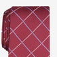 Gravata Canton Grid Masculina Club Room Vermelha Tamanho Regular