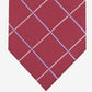 Gravata Canton Grid Masculina Club Room Vermelha Tamanho Regular