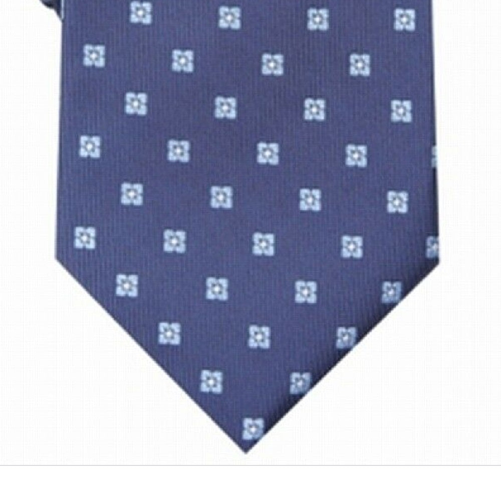 Gravata Club Room Masculina Classic Neat Azul Marinho Tamanho Regular