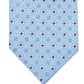 Gravata de seda clássica masculina Club Room, azul, tamanho regular