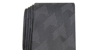 Gravata Alfani Masculina Slim Abstract Preta Tamanho Regular