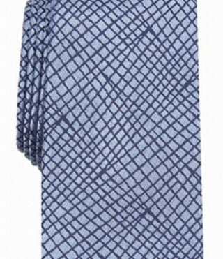 Gravata Alfani Masculina Slim Abstract Azul Marinho Tamanho Regular