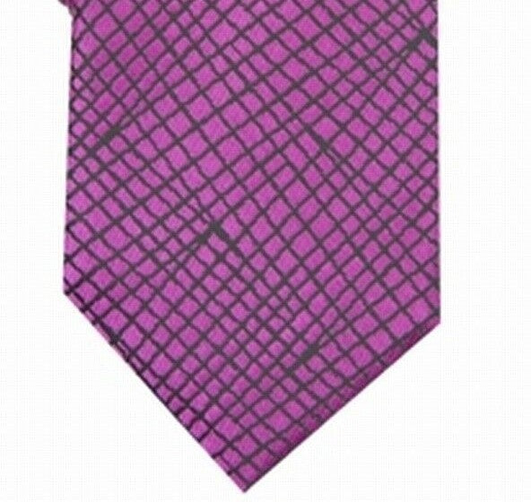 Gravata Alfani Masculina Slim Abstract Roxa Tamanho Regular