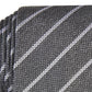 Gravata Alfani Slim Stripe Masculina Cinza Listrada Tamanho Regular