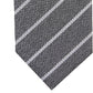Gravata Alfani Slim Stripe Masculina Cinza Listrada Tamanho Regular