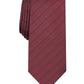 Gravata Alfani Slim Grid Masculina Rosa Tamanho Regular