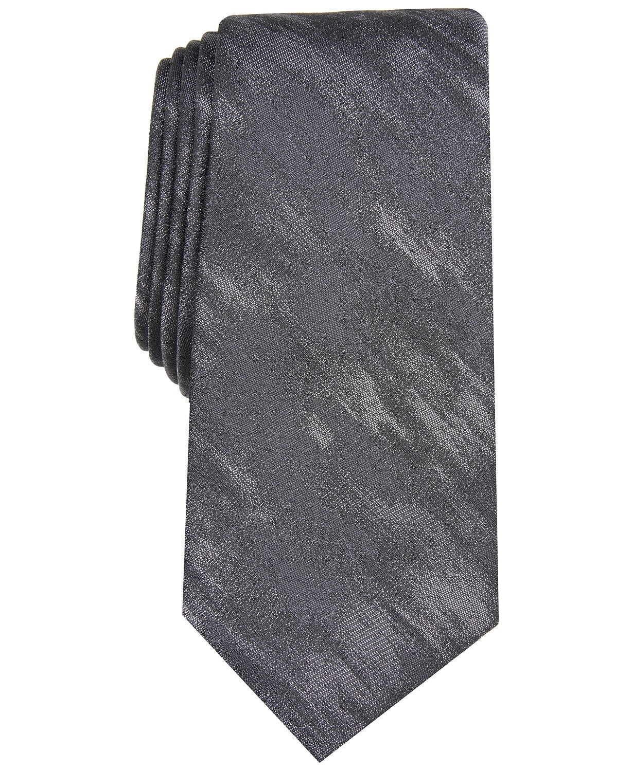 Gravata Alfani Optimus Solid Masculina Cinza Tamanho Regular