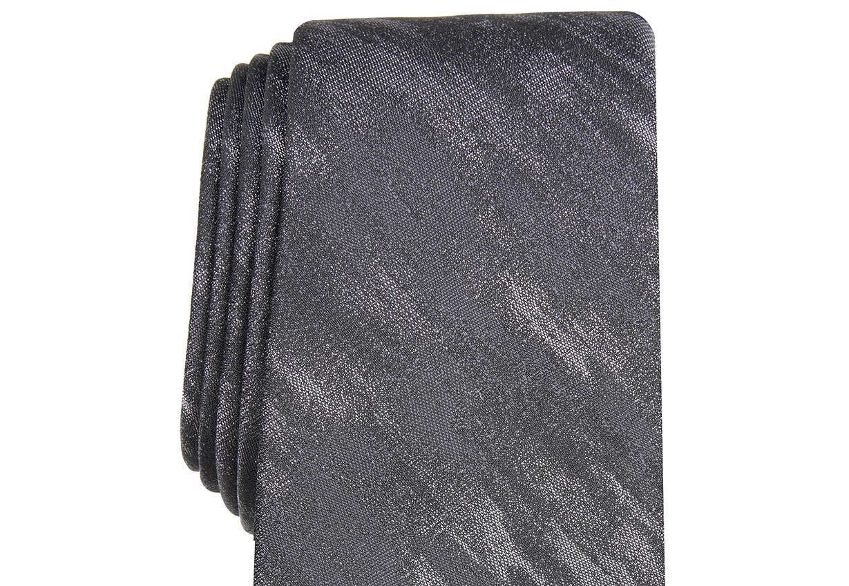 Gravata Alfani Optimus Solid Masculina Cinza Tamanho Regular