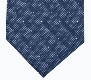 Gravata geométrica slim masculina Alfani, tamanho azul marinho, regular