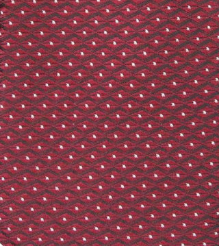 Gravata Alfani Masculina Slim Geométrica Vermelha Tamanho Regular