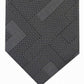Gravata Alfani Masculina Slim Abstrata Geométrica Preta Tamanho Regular