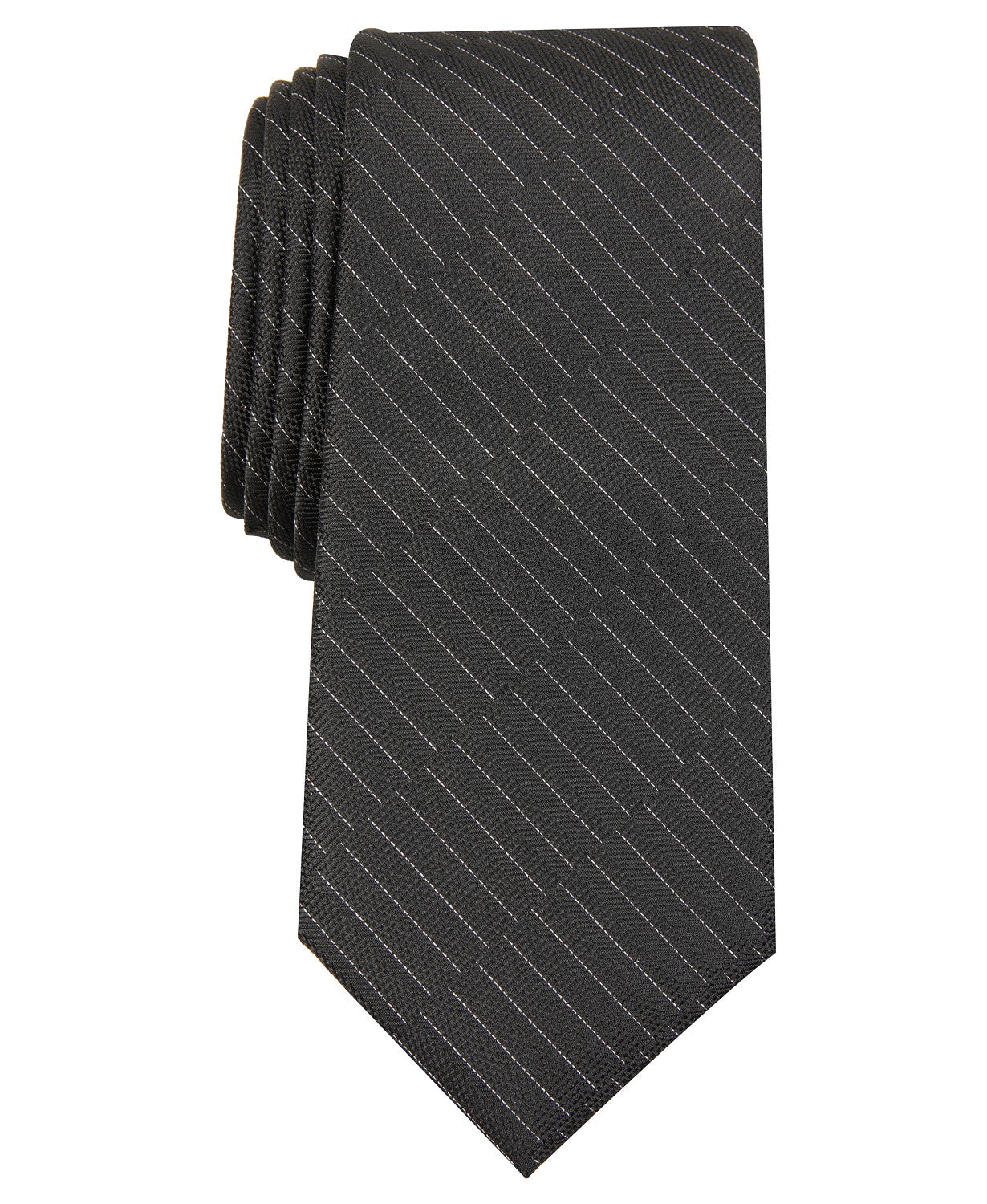 Gravata Alfani Masculina Maximus Solid Preta Tamanho Regular