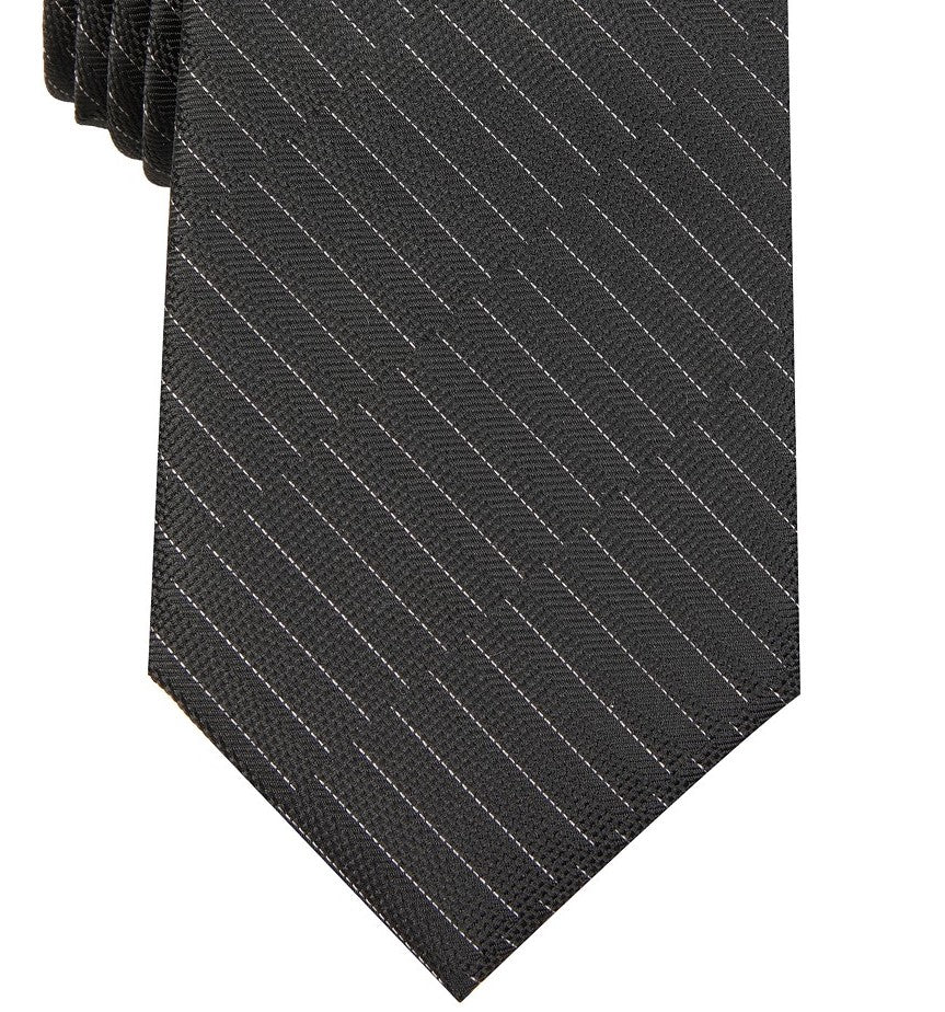 Gravata Alfani Masculina Maximus Solid Preta Tamanho Regular