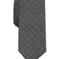 Gravata Alfani Masculina Solid Mode Cinza Escuro Tamanho Regular