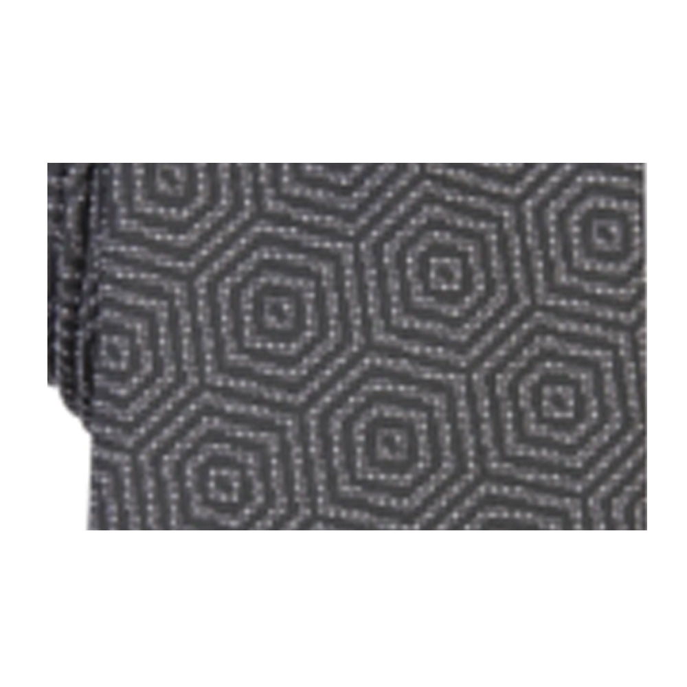 Gravata xadrez abstrata Debin masculina Alfani preta tamanho regular