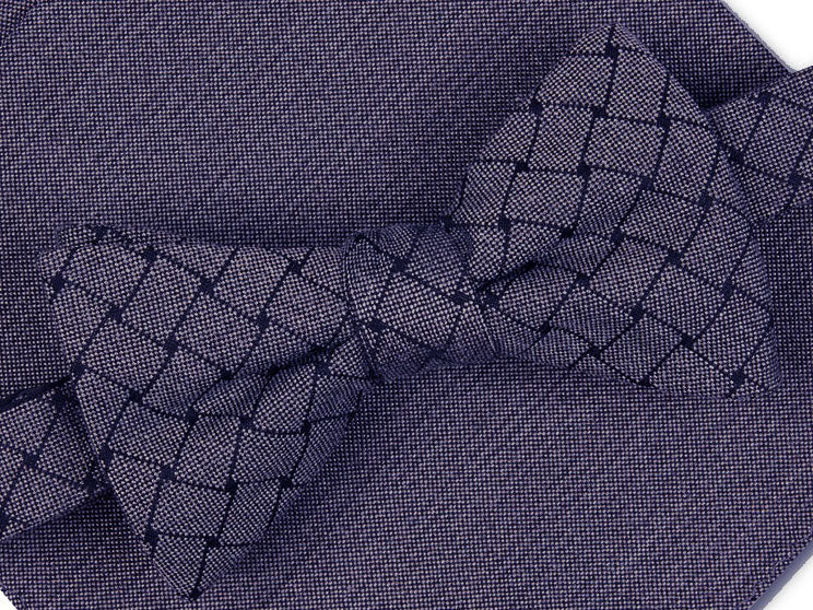 Gravata borboleta Alfani masculina Solid Mode azul tamanho regular