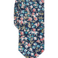 Gravata floral fina Ponderosa masculina Bar III, tamanho azul marinho, regular