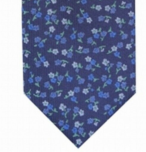 Gravata floral fina Penrose masculina Bar III, tamanho azul marinho, regular