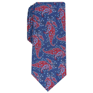 Gravata masculina Bar III Sorrento Skinny Paisley, tamanho azul marinho, regular