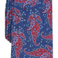 Gravata masculina Bar III Sorrento Skinny Paisley, tamanho azul marinho, regular