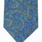 Gravata Stewart Skinny Paisley Masculina Bar III Azul Tamanho Regular