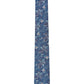 Gravata floral fina Edison masculina Bar III, tamanho azul marinho, regular