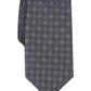 Gravata masculina clássica de seda pura Tasso Elba, preta, tamanho regular