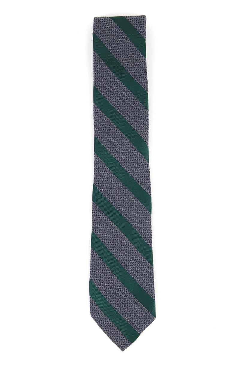 Gravata listrada masculina Tasso Elba Teramo verde tamanho regular