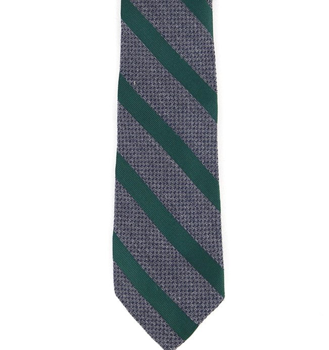 Gravata listrada masculina Tasso Elba Teramo verde tamanho regular