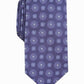 Gravata medalhão clássica masculina Tasso Elba roxa tamanho regular