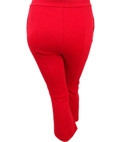 Calça flare feminina Bar III Cropped Kick vermelha tamanho 10