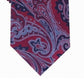 Gravata Tasso Elba Cavour Paisley Masculina Vermelha Tamanho Regular