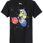 Camiseta masculina Epic Threads Little Boys Astronaut Glow in the Dark, preta, tamanho 7