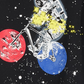 Camiseta masculina Epic Threads Little Boys Astronaut Glow in the Dark, preta, tamanho 7