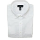 Camisa social masculina Alfani Slim Fit com estampa triangular, branca, tamanho 14-32-33