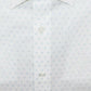 Camisa social masculina Alfani Slim Fit com estampa triangular, branca, tamanho 14-32-33