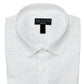Camisa social masculina Alfani Triangle Prism Slim Fit - toda branca, tamanho 34-35