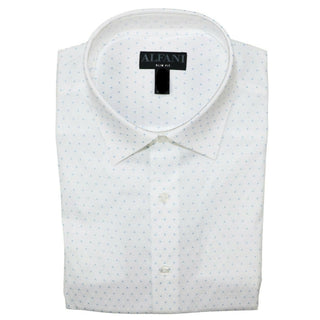 Camisa social masculina Triangle Prisms branca tamanho 36-37