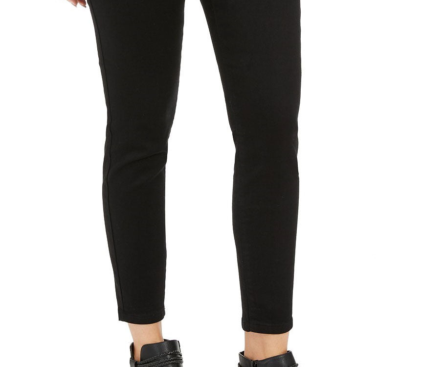 Calças jegging femininas com forro de lã Style &amp; Co, pretas, tamanho médio