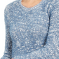 Suéter feminino com textura de cílios mesclados Style &amp; Co, azul, tamanho grande