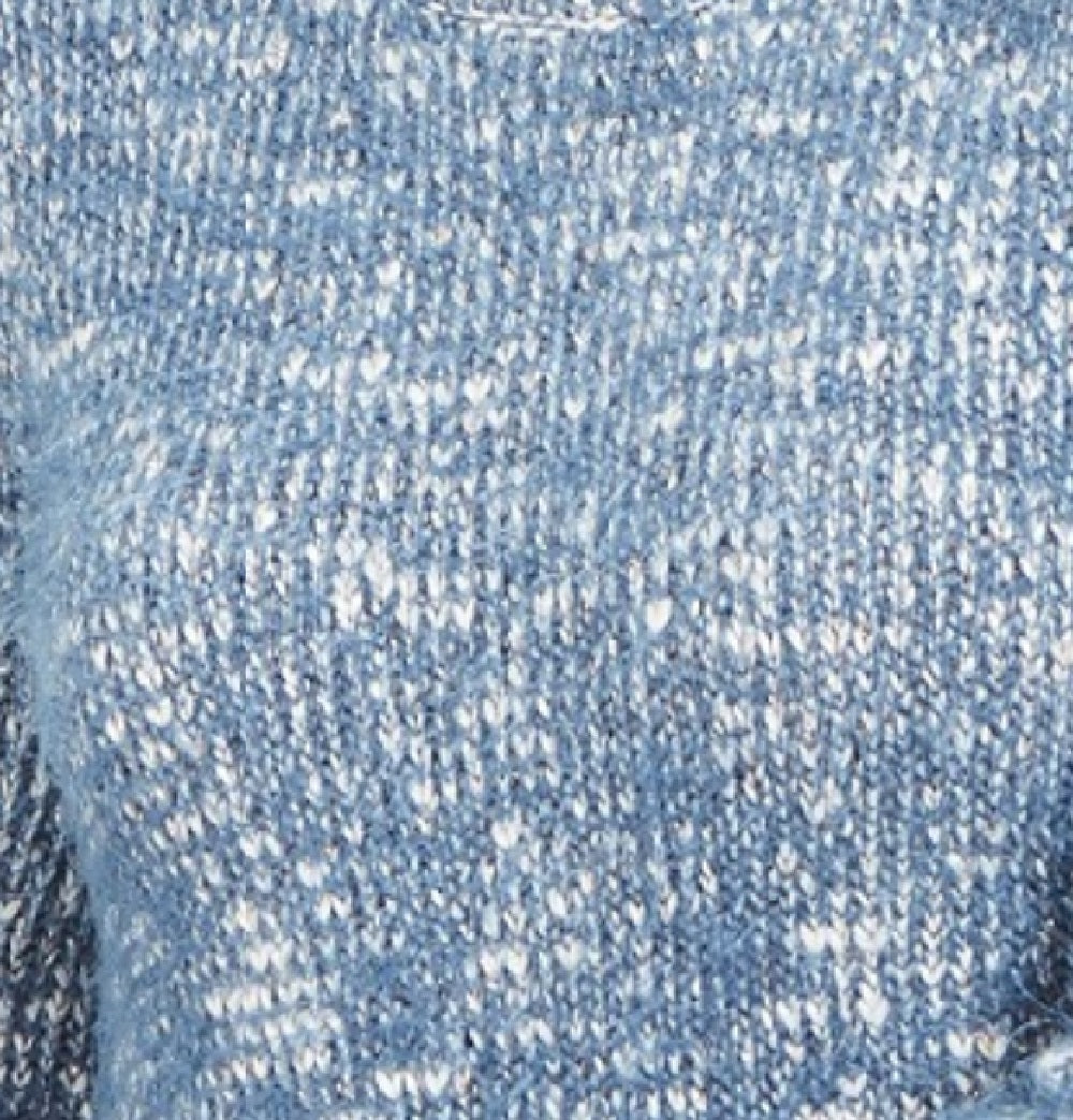 Suéter feminino com textura de cílios mesclados Style &amp; Co, azul, tamanho XX-G