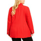 Blazer trespassado feminino INC International Concepts, vermelho, tamanho médio